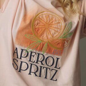 NWT Anthro Aperol Spritz Graphic T-shirt